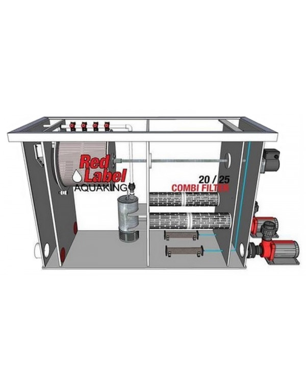 Red Label Combi Drum 20/25 – комбинированный барабанный фильтр для пруда водоема или УЗВ