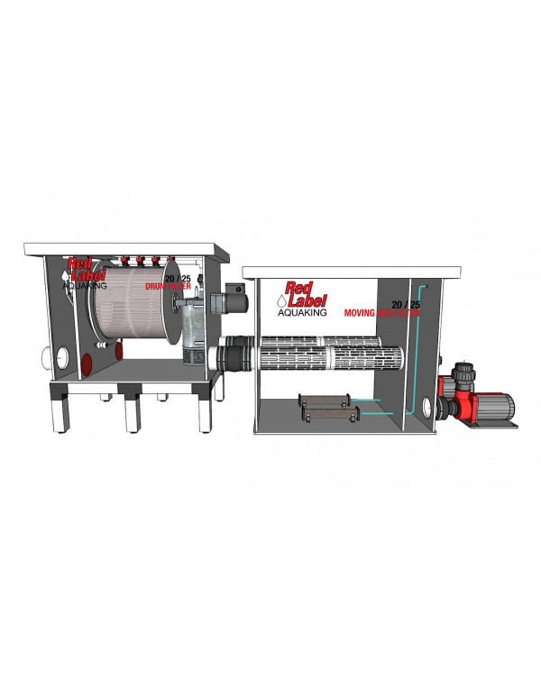 Red Label Moving Bed Filter 20/25 – биологический фильтр с подвижной загрузкой