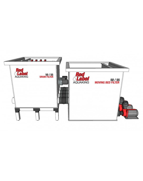 Red Label Moving Bed Filter 50/55 – биологический фильтр с подвижной загрузкой